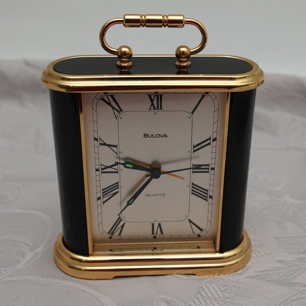 Bulova Mantle, Desk, Bedside Alarm  carriage clock